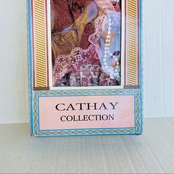 Cathay Collection Antique Porcelain Doll in Box Brand New with Stand 15” - Picture 10 of 13